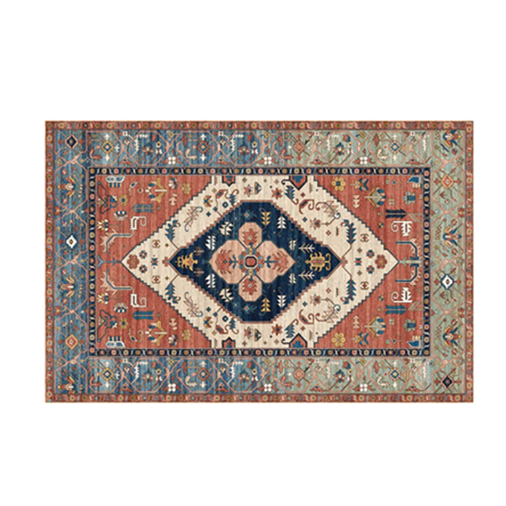 

Oriental Rug Traditional Area Rug Medallion Area Rug Tribal Geometric Rug Ethnic Area Rug Vintage Floor Mat