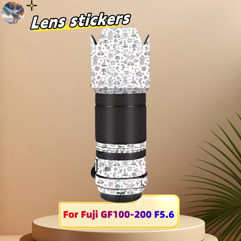 Для наклеек на объектив камеры Fuji GF100-200 F5.6 износостойкая защитная пленка с точным