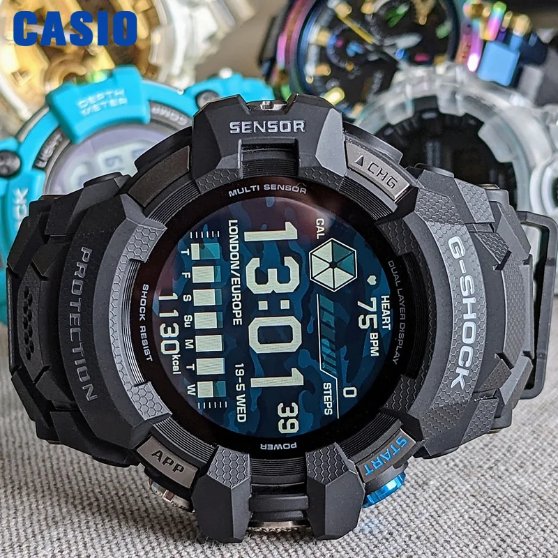 

Casio watch g shock men Smart watch GPS function Bluetooth watch 200m Touchscreen Waterproof relogio masculino GSW-H1000-1