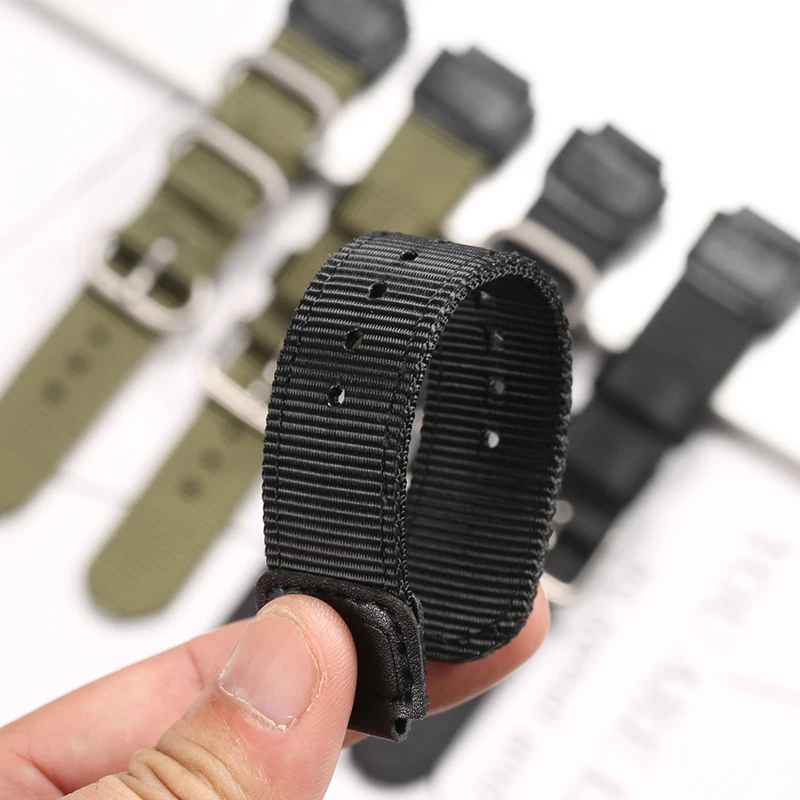Ремешок для часов 16 мм для Casio G-SHOCK GA-110 800 2100 GD100 120 G8900 5600 GW-M5610 6900 GLS-8900, нейлоновый ремешок для часов (art.: 3920cd419cbe2) - 3920cd419cbe2