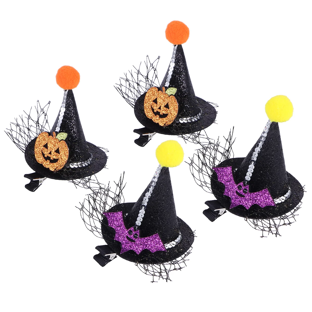 4 шт. заколка для волос-бини шляпа шикарный дизайн заколки волос на Хэллоуин