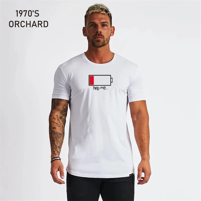 

Футболка мужская повседневная с коротким рукавом и круглым вырезом