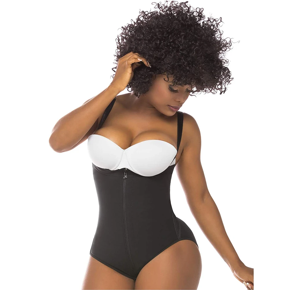 Shapewear For Women Tummy Control Fajas Colombianas Body Shaper Zipper Open Bust Slimming Shaping Bodysuit