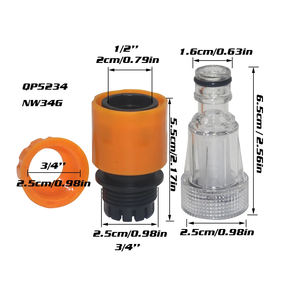 

2 шт. набор адаптеров для автомойки, фильтр для воды для мойки высокого давления, автомобильная стиральная машина, набор разъемов для воды, фитинг для шланга