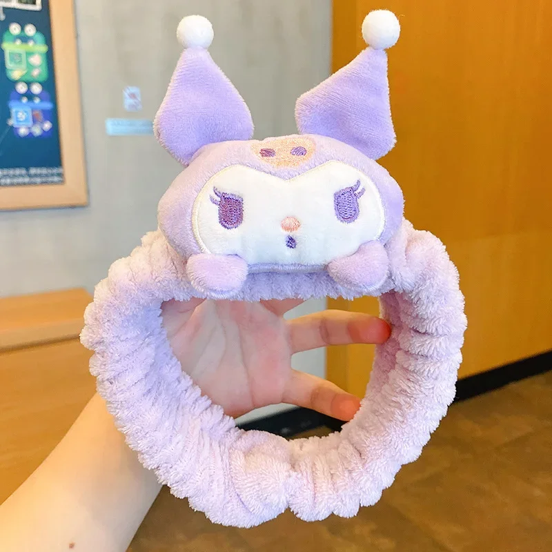 Miniso Sanrio повязка на голову для мытья лица Kuromi Melody мультяшная плюшевая