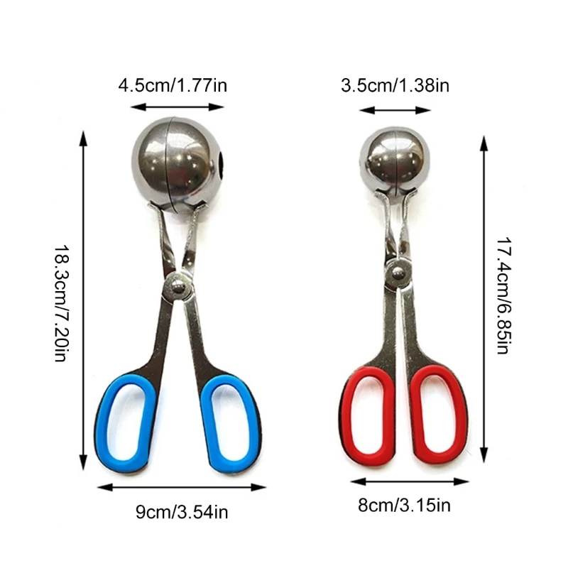 Упаковка из 2 формовочных формочек для фрикаделек со съемной ручкой