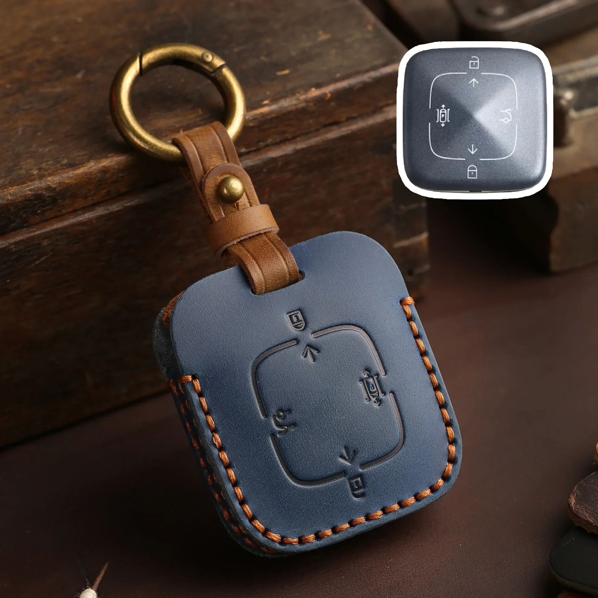 

Кожаный автомобильный брелок для ключей, брелок для ZEEKR X 001 009 2022 2023, автомобильные аксессуары, 4 8 бутылок, держатель для ключей