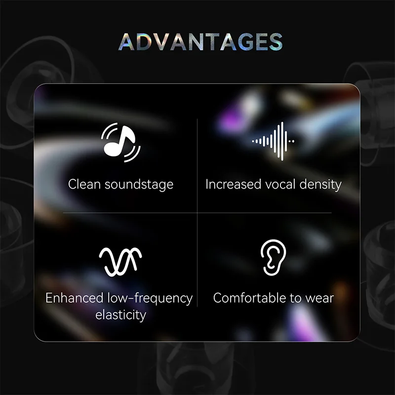 KBEAR KT01 жидкие силиконовые насадки S/M/L универсальные приятные для кожи сменные