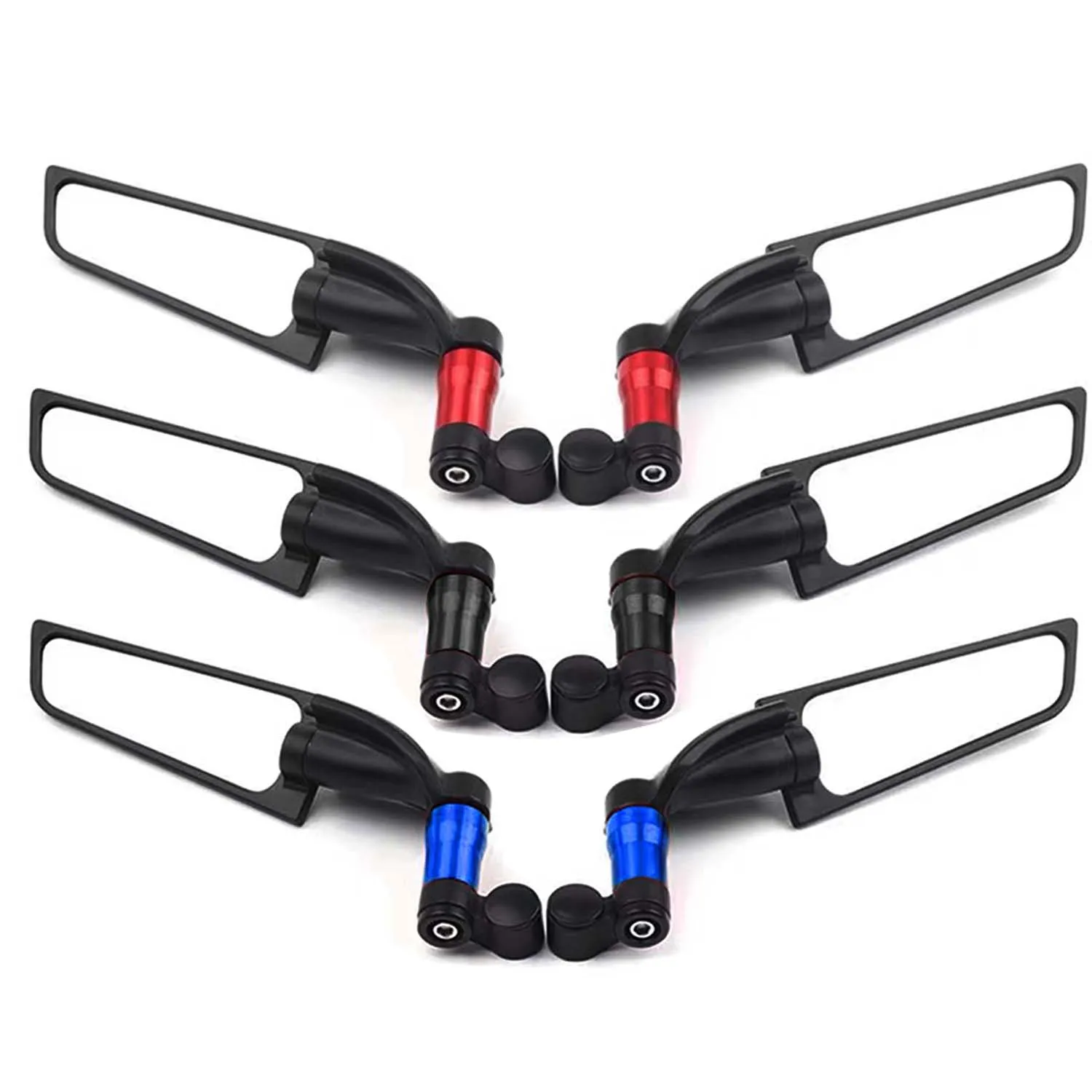 Универсальные мотоциклетные зеркала заднего вида Регулируемые вращающиеся