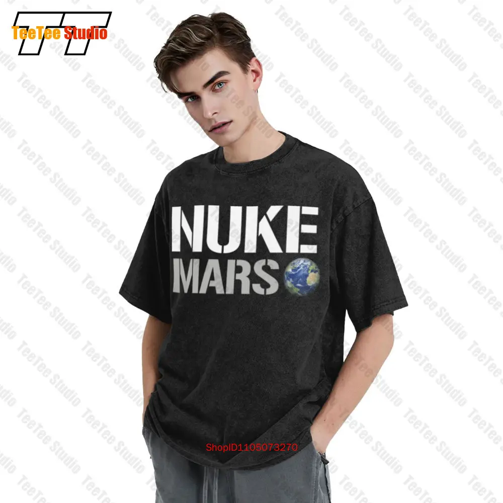 Фото Terraforming T Nuke Of Musk Мужская футболка большого размера Mars Elon Exploration Mars Space 8AE8 №3