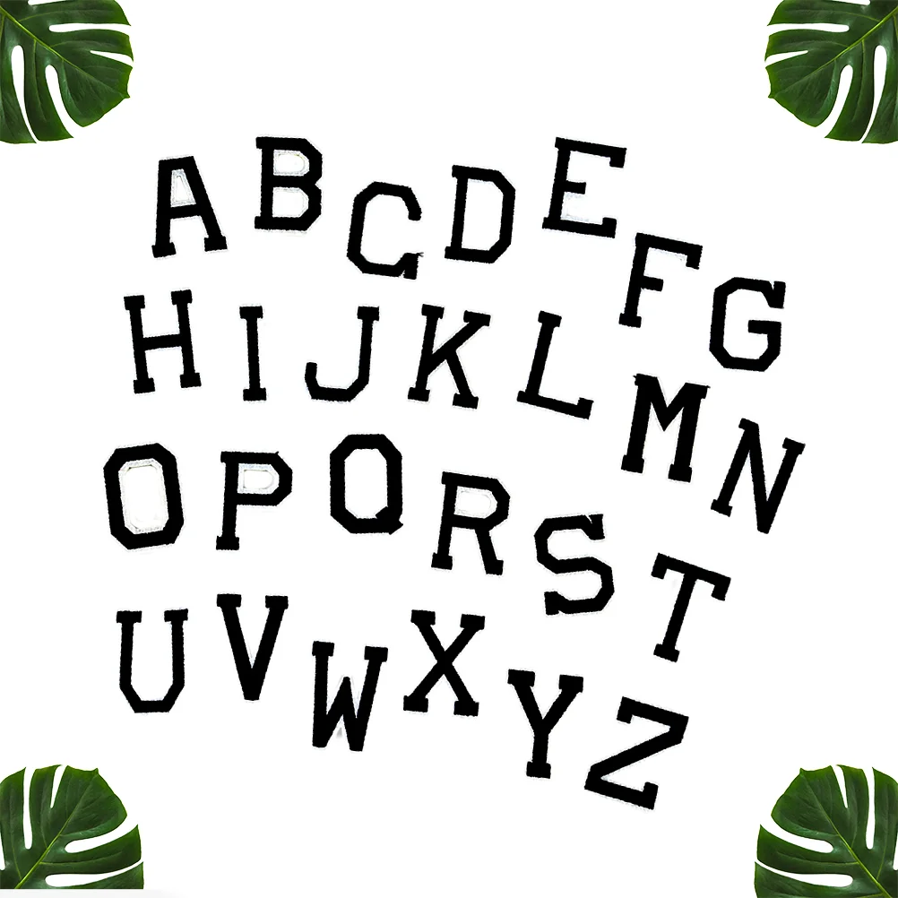 

Patchesletters Iron Applique Embroidered Sew Alphabetclothes Diy Letter Embroidery Stickers Sticker Hats Sewing Decoration