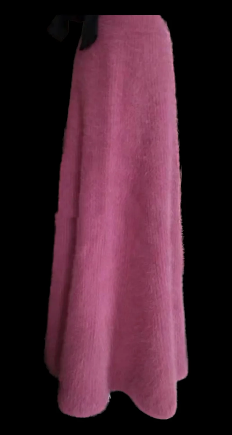 Настраиваемая длинная собольная однотонная трикотажная распашная пушистая