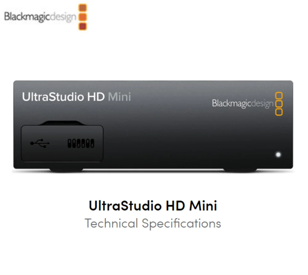 Blackmagic Design UltraStudio HD Mini 3G-SDI аналоговый YUV NTSC/PAL вход dual link 3G-SDI выход вещания устройство видеозахвата