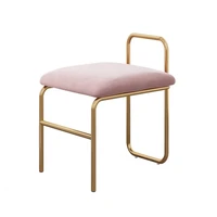 nordic wrought iron dressing and makeup stool modern minimalist dressing table stool home bedroom ins light luxury small stool