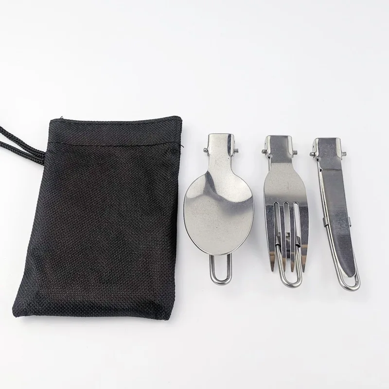 Titanium Cutlery Set Ultra Lightweight Knife Fork Spoon For 
