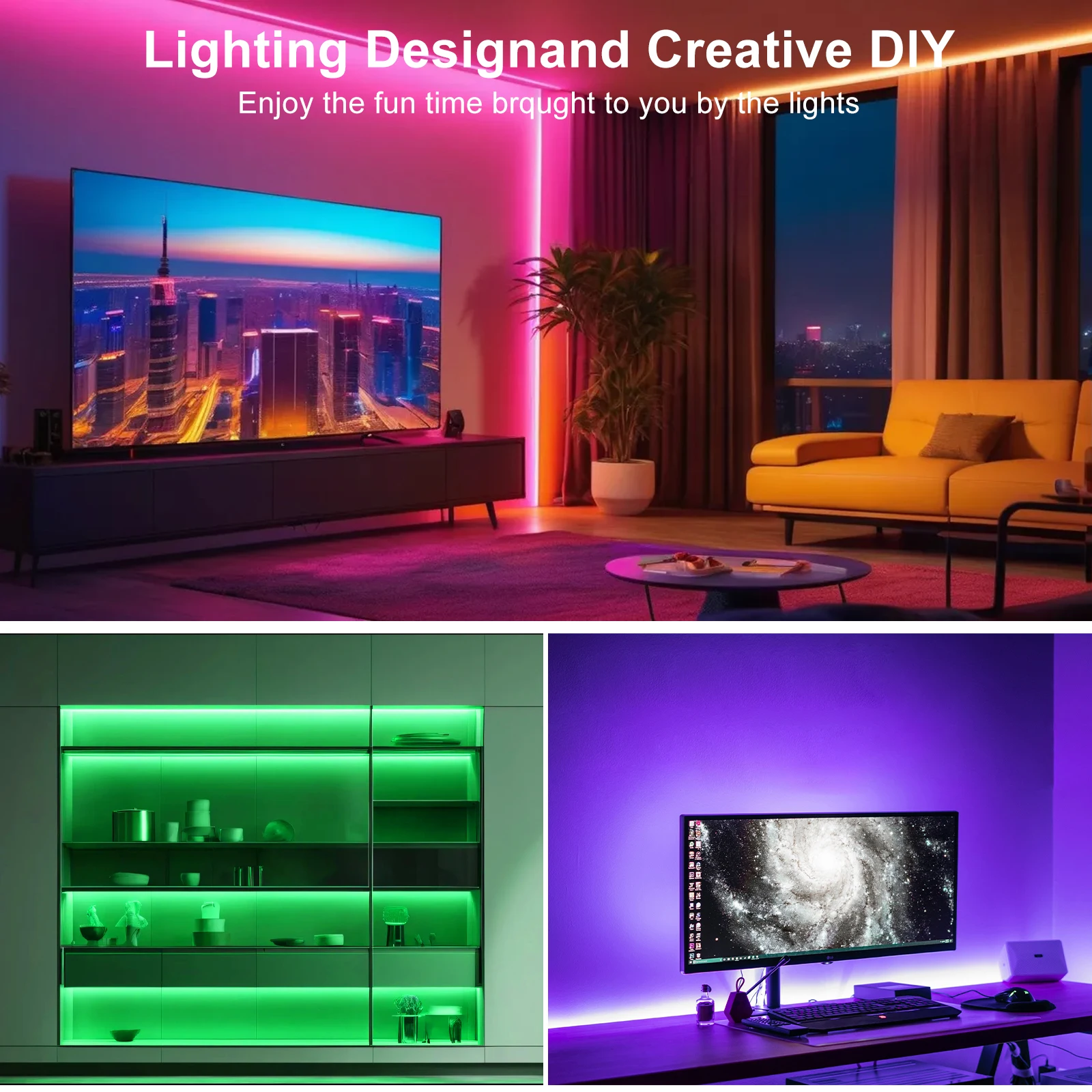 5 м 10 15 20 RGB 3535 DC24V светодиодные ленты 24/44 клавиши дистанционное управление через