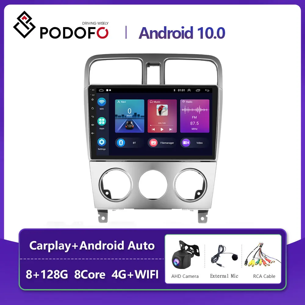 

Podofo For SUBARU Forester 2004-2008 Car Radio Multimedia Video Player Navigation stereo GPS Android No 2din 2 din dvd