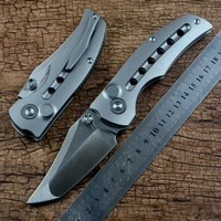 twosun ts313 quality fast open flipper folding knife pocket m390 blade titanium handle for outdoor hunting collection gift
