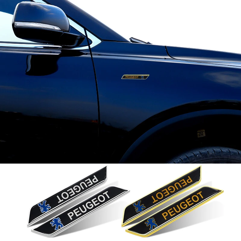 

Наклейки на автомобильные крылья для Peugeot 307, 206, 207, 107, 308, 208, 508, 2008, 306, 406, 205, 408, 407, 3008, значок на багажник для поездок, 4008, боковые наклейки