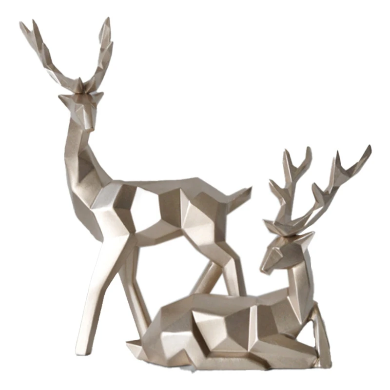 

Home Decoration Lucky Deer Decoration Creative Couple Wedding Gift Wine Cabinet Decoration Living Room A