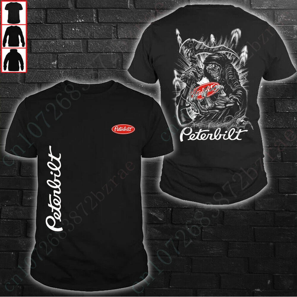 

Peterbilt T-shirts Anime Graphic T Shirts Harajuku T Shirt For Men's Clothing Casual Streetwear Solid Color O Neck Short Sleeve