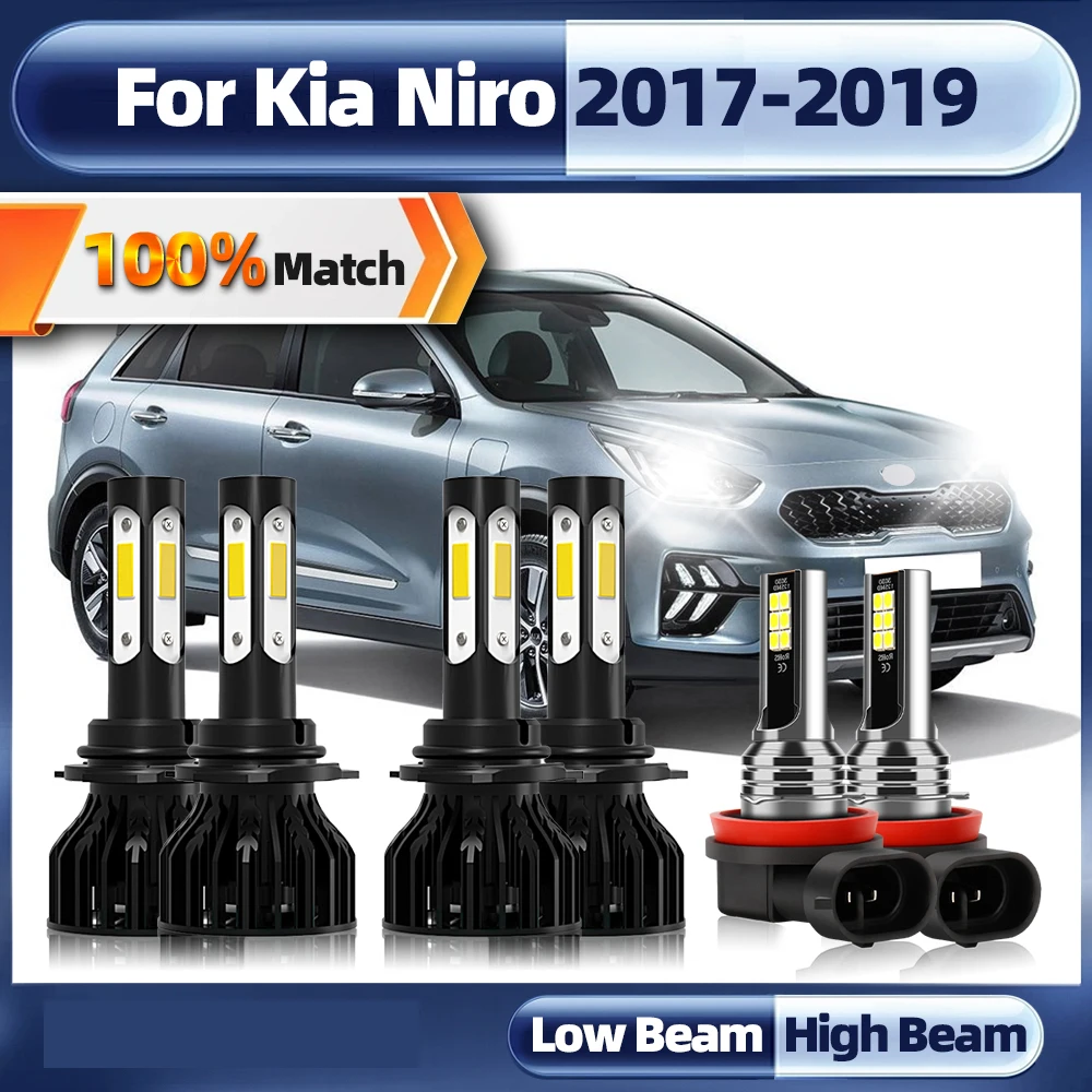 

9005 HB3 H11 Canbus LED Car Headlight Bulbs 60000LM 360W Car Light 12V 6000K White Auto Fog Lamp For Kia Niro 2017 2018 2019