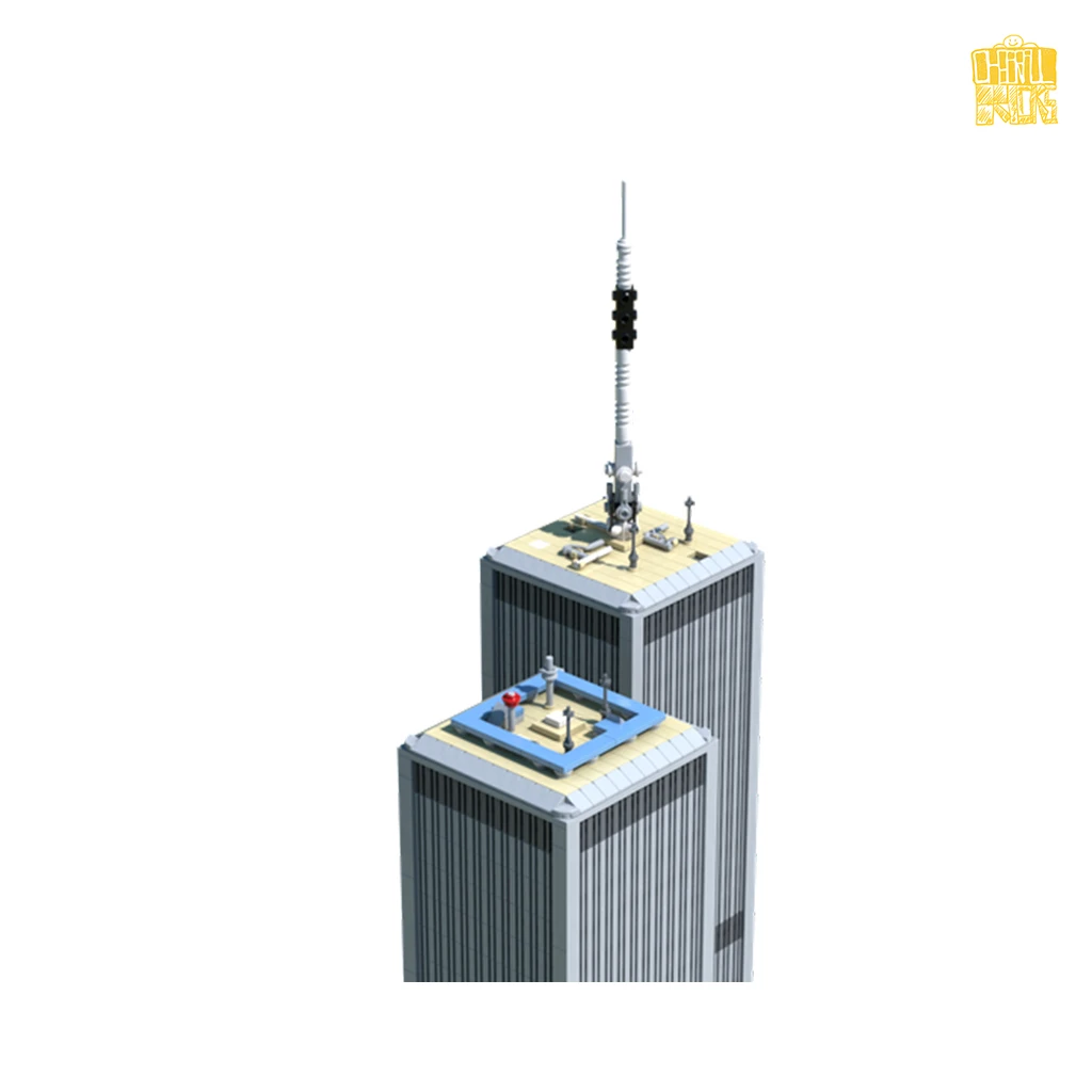 Строительные блоки MOC TT019 архитектура мирового торгового центра модель масштаба