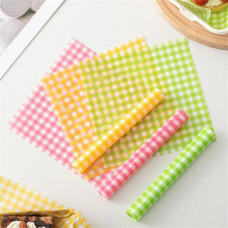 

New 100pcs Special Paper For Air Fryer Ins Style Grain Oil Paper Baking Cake Dessert Macaron Towel Roll Oil-proof Paper Mat