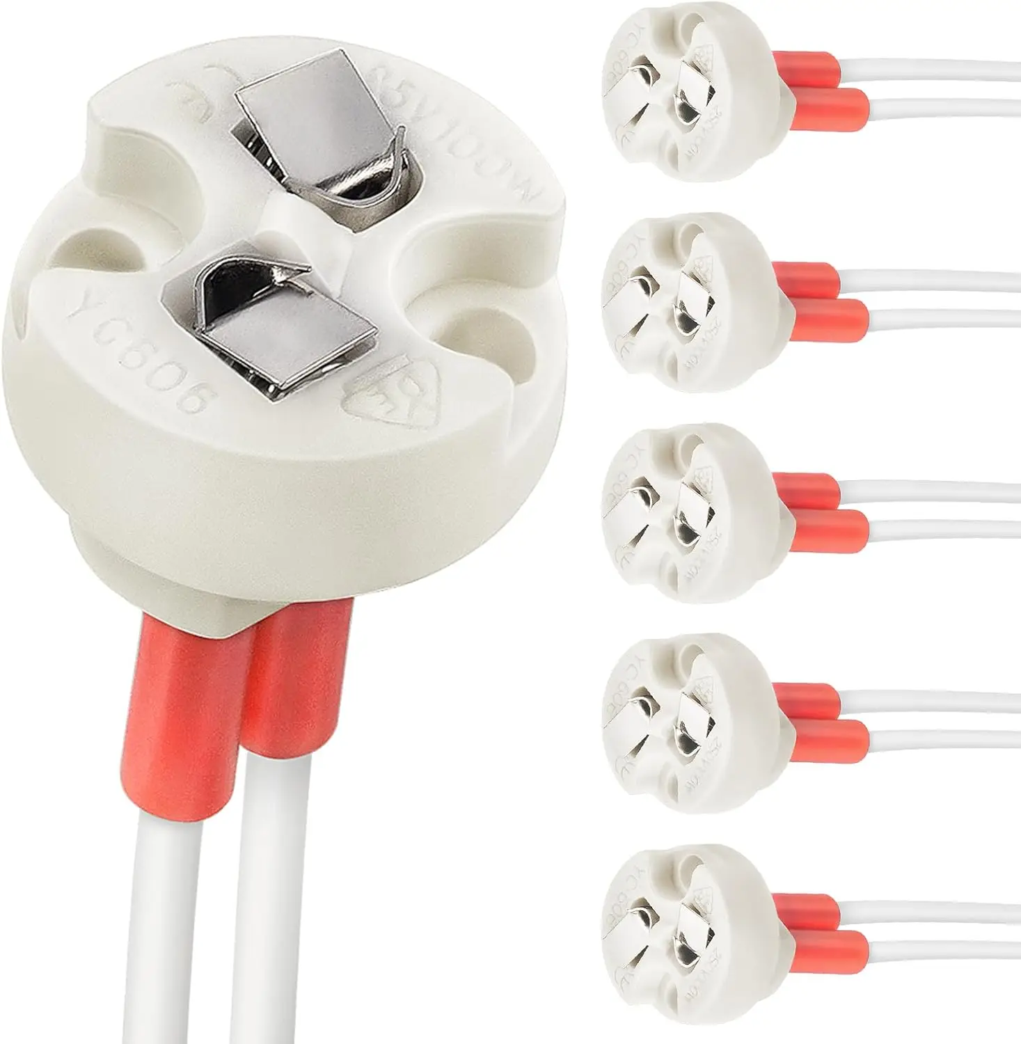 

Керамические патроны для ламп G4, GU5.3 (6 шт.)