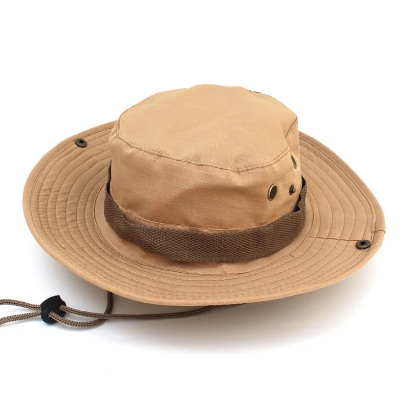 

Outdoor sunscreen round brim hat mountaineering hat camouflage jungle hat boonie hat male and female fisherman hat