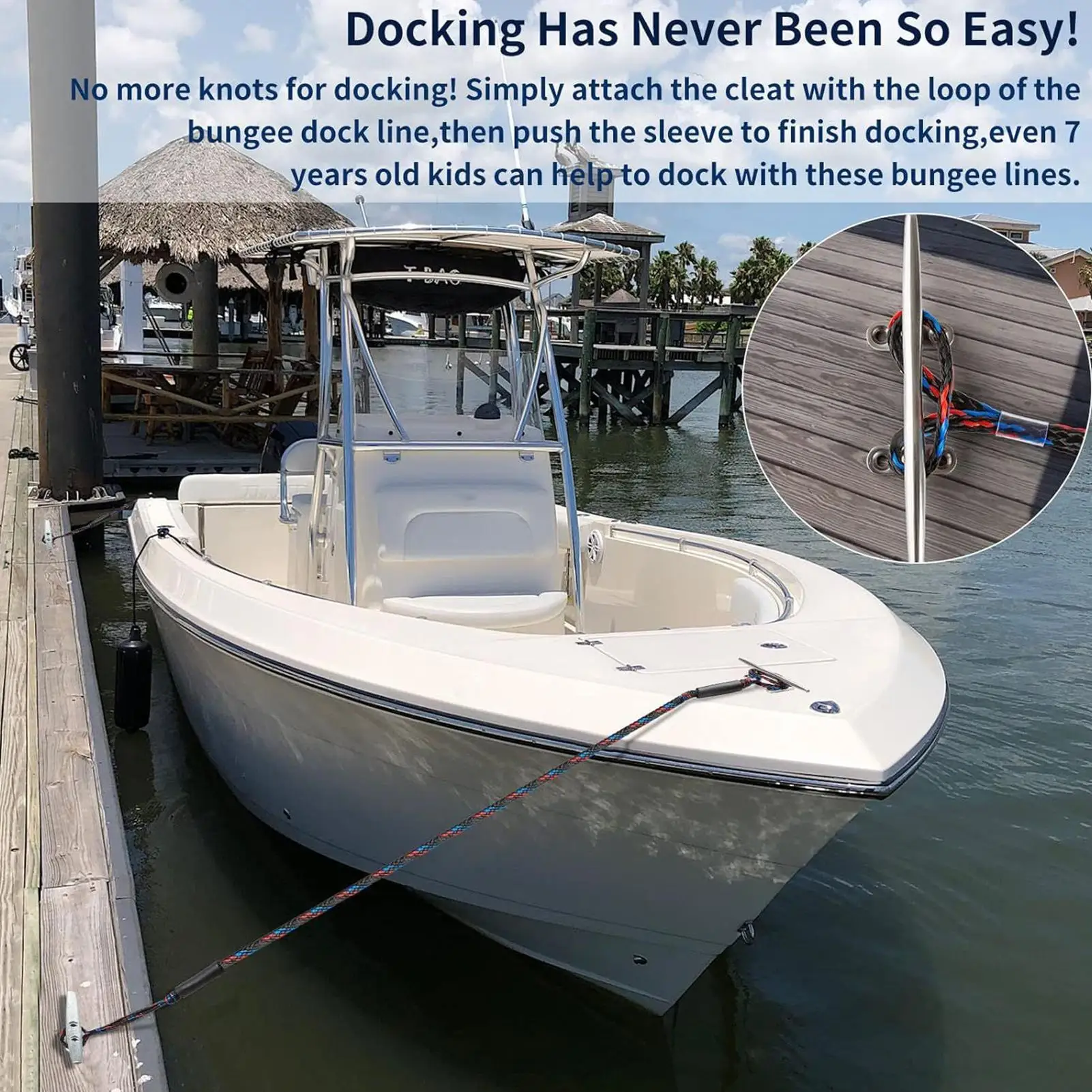 Boat Tie Downs For Dock Tie Downs Boat Ropes For Docking Marine Security Kayak Anchoring Products For Pontoon Rafting Watercraft (art.: 3920cf73cd4f2) - 3920cf73cd4f2