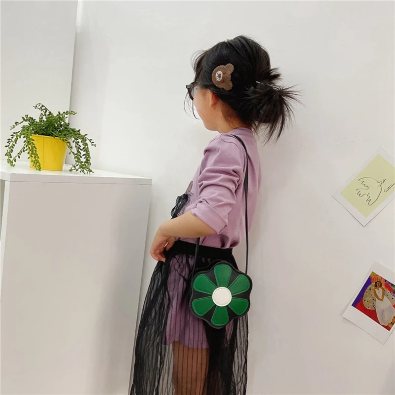 Fashionable Children's Bag Lovely Girls' Flower Crossbody Bag Mini Small Wallet Handbags Princess Coin Purse Kids Gift