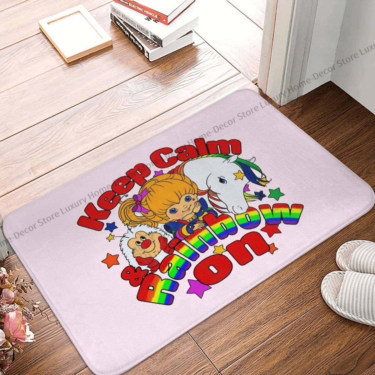 

Rainbow Brite Bedroom Mat For Lover Kids Since 80s Doormat Flannel Carpet Entrance Door Rug Home Decor