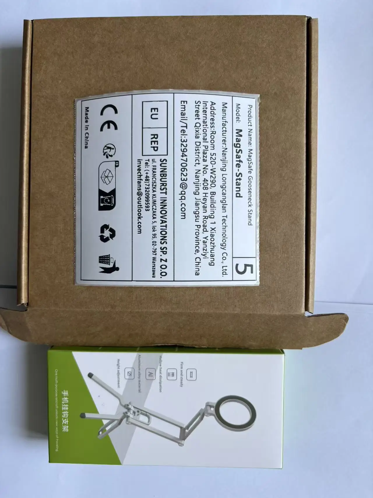 Складной дорожный штатив для телефона с креплением MagSafe, из алюминия с ЧПУ, 360° °   Настольный держатель для селфи и прямых трансляций 2026 (art.: 3920db03ce394) - 3920db03ce394