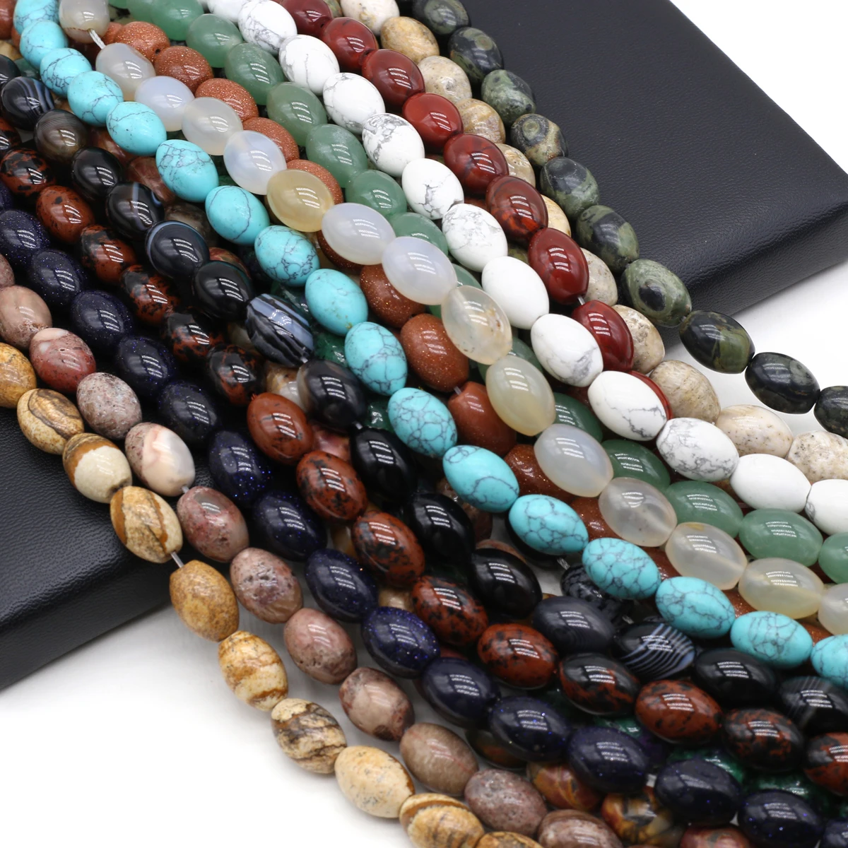 

Natural Stone Beads Oak Barrel Shape Gemstone Isolation Spacing Loose Beads Jewelry Making DIY Necklaces Bracelet Accessories