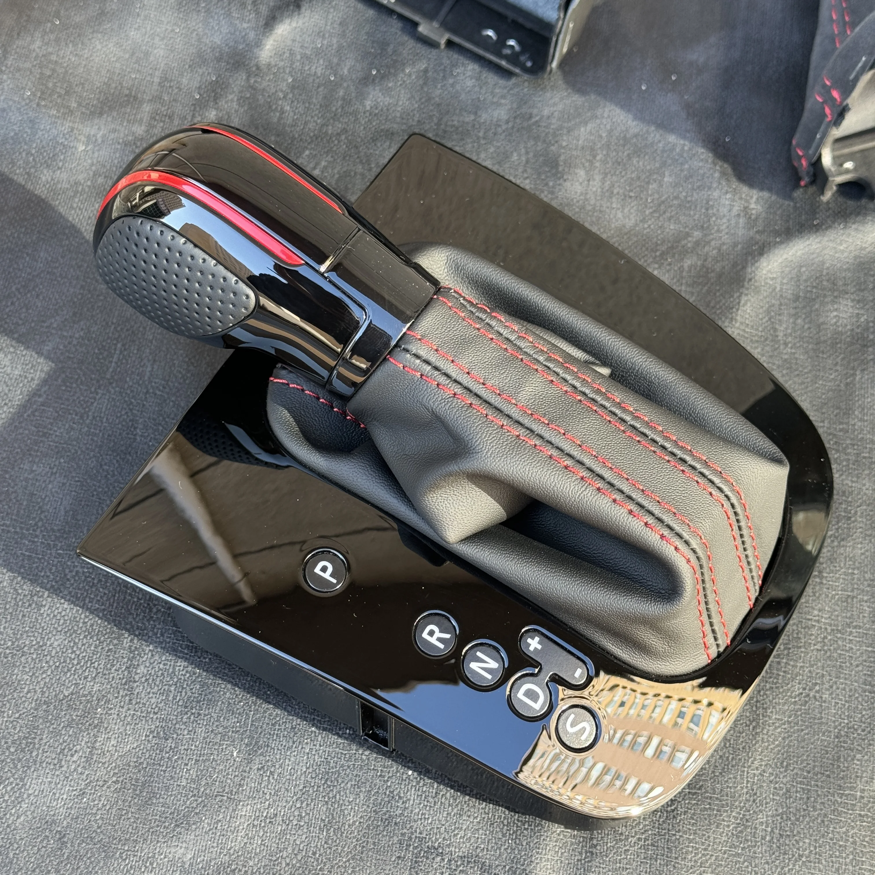 

Ручка переключения передач подходит для Volkswagen Golf 6, 5 GTI, MK6, MK5, рычаг автоматической коробки передач с панелью, автомобильные аксессуары