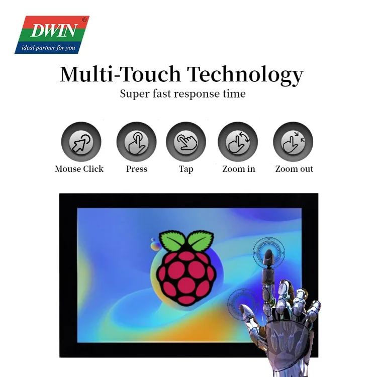 Фото DWIN 8,8-дюймовый монитор IPS HD-MI с крышкой, TFT ЖК-модуль, длинная полоса, Windows Raspberry Pi Linux, ОС Android №3