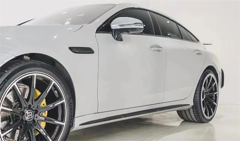 Комплект из юбки и спойлера ДЛЯ Mercedes Benz AMG GT50 GT53 GT63 GT63S 2019 2020 2021 2022 2023 натурального