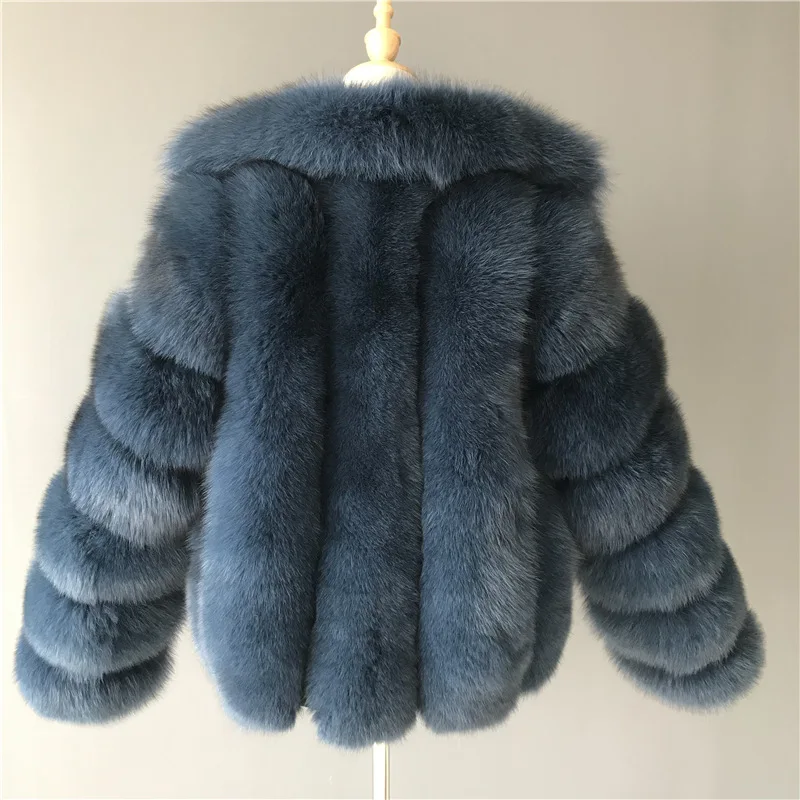 2022 New Faux Fur Coat Fashion Ladies Faux Fur Coat Streetwear Female New Style Faux Fox Fur Coat Women's Short Female Tops