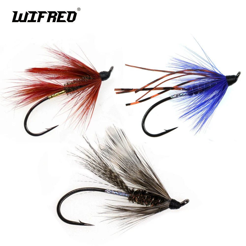 

Wifreo 6pcs Classical Freight Train Fly Silver Hilton Flies For Steelhead Grayling Bass Trout Salmon Fishing Flies Lure Baits
