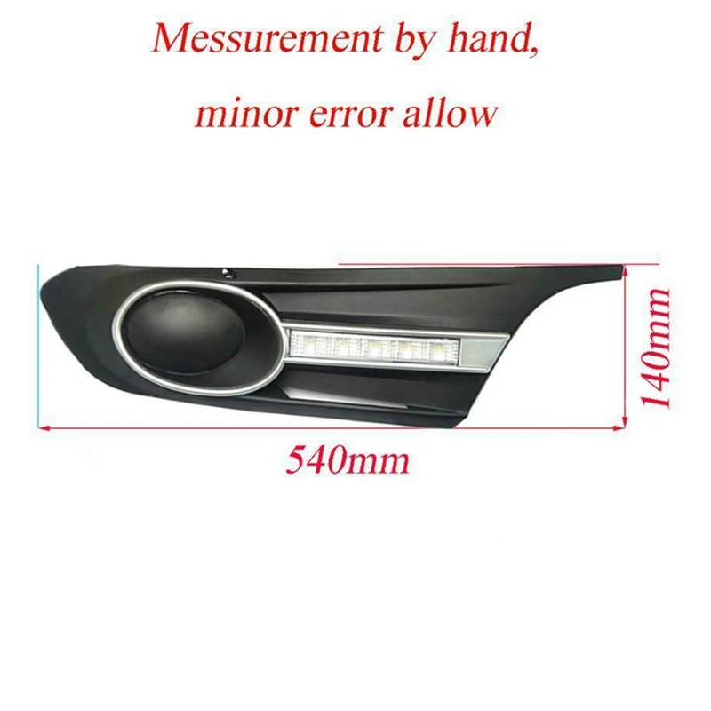 2X Автомобильные дневные ходовые огни противотуманные белые для Sagitar Jetta MK6 2011-2012