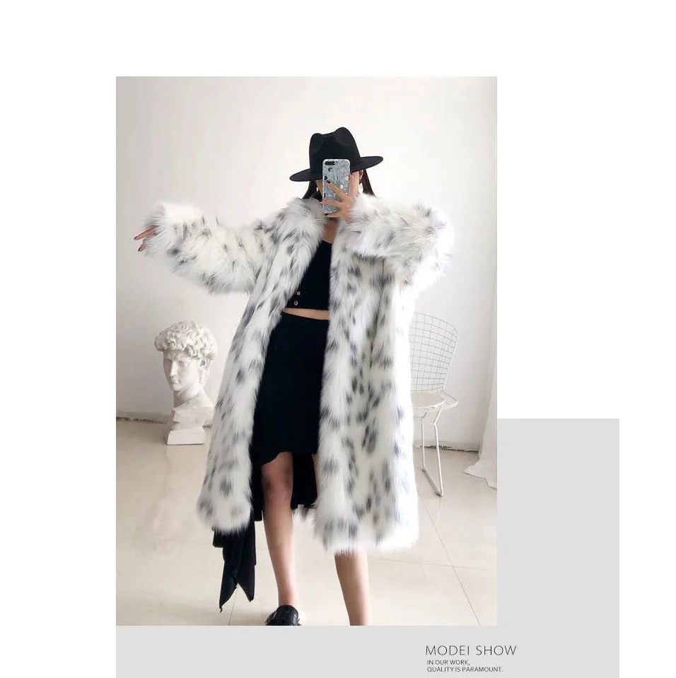 2022 New fur coat Women's Imitation Fox Fur Coat Korean version Thickened Fashion Suit Collar coat Faux Fur Coat