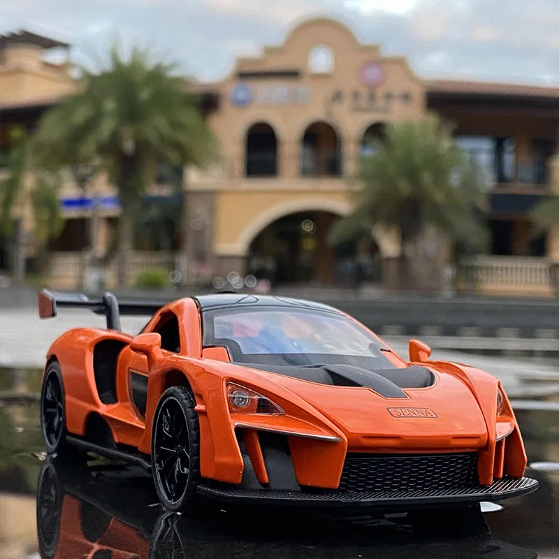 

1:32 Alloy Mclaren Senna Sports Car Model Metal Diecasts & Toy Vehicles Simulation Sound Light Collection Toys For Children Gift