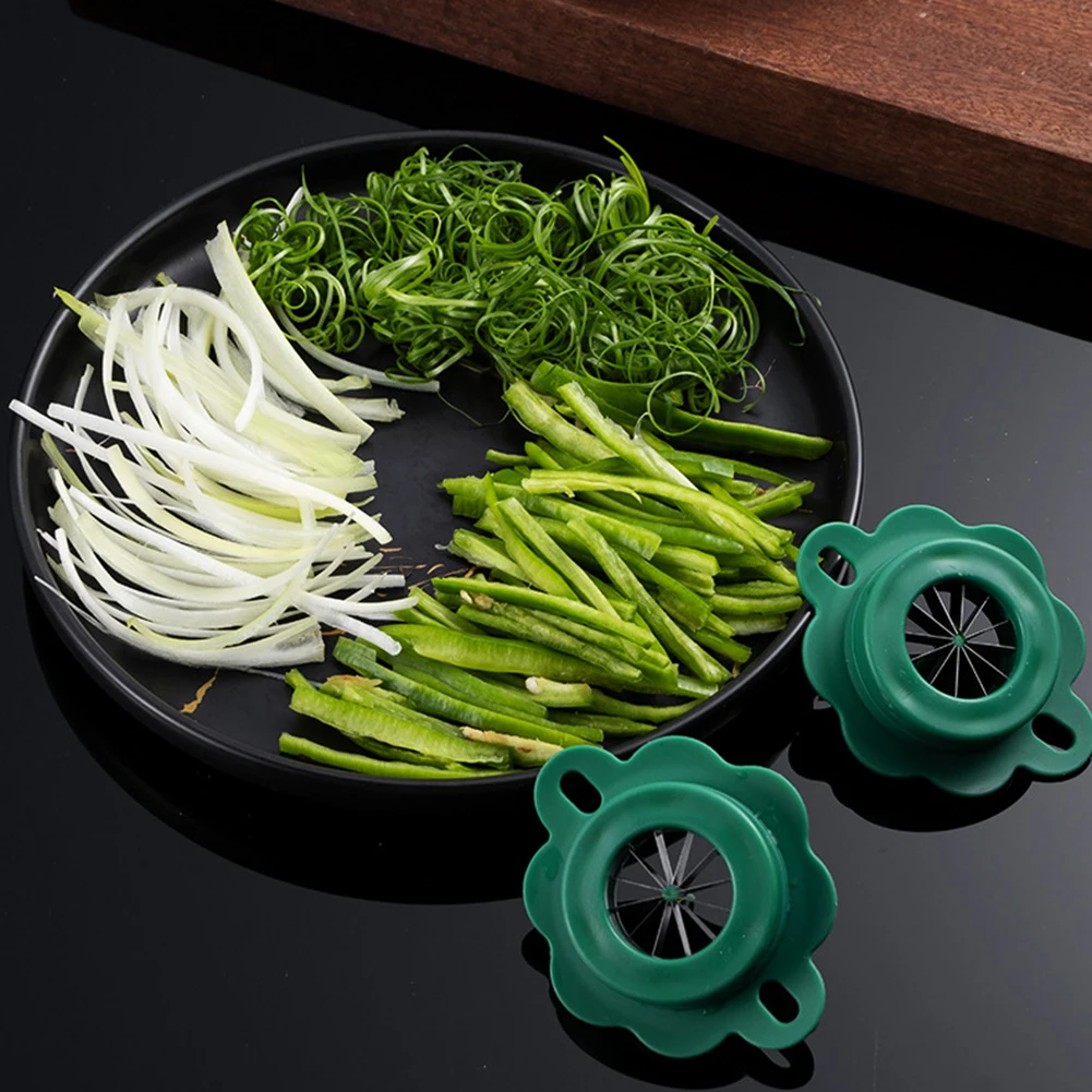 

New Green Onion Easy Slicer Shredder Plum Blossom Green Onion Wire Drawing Kitchen Superfine Vegetable Shredder Kitchen Tools