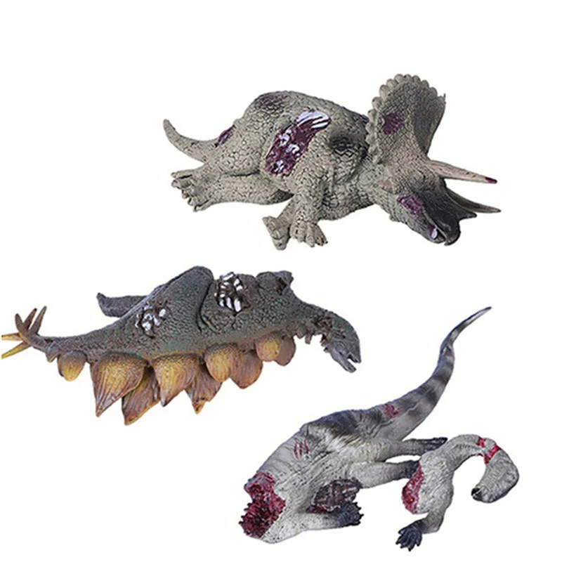 Реалистичные Модели Динозавров Jianlong Triceratops Stegosaurus модель трупа фигурки