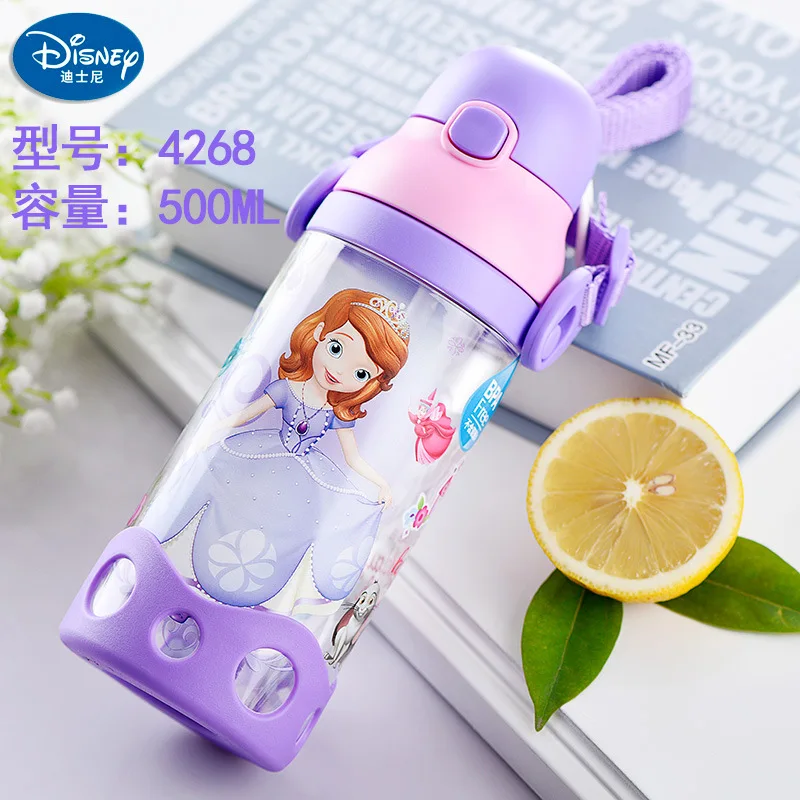 Детская бутылка для воды Disney с соломинкой детей Диснеевская школы детская -