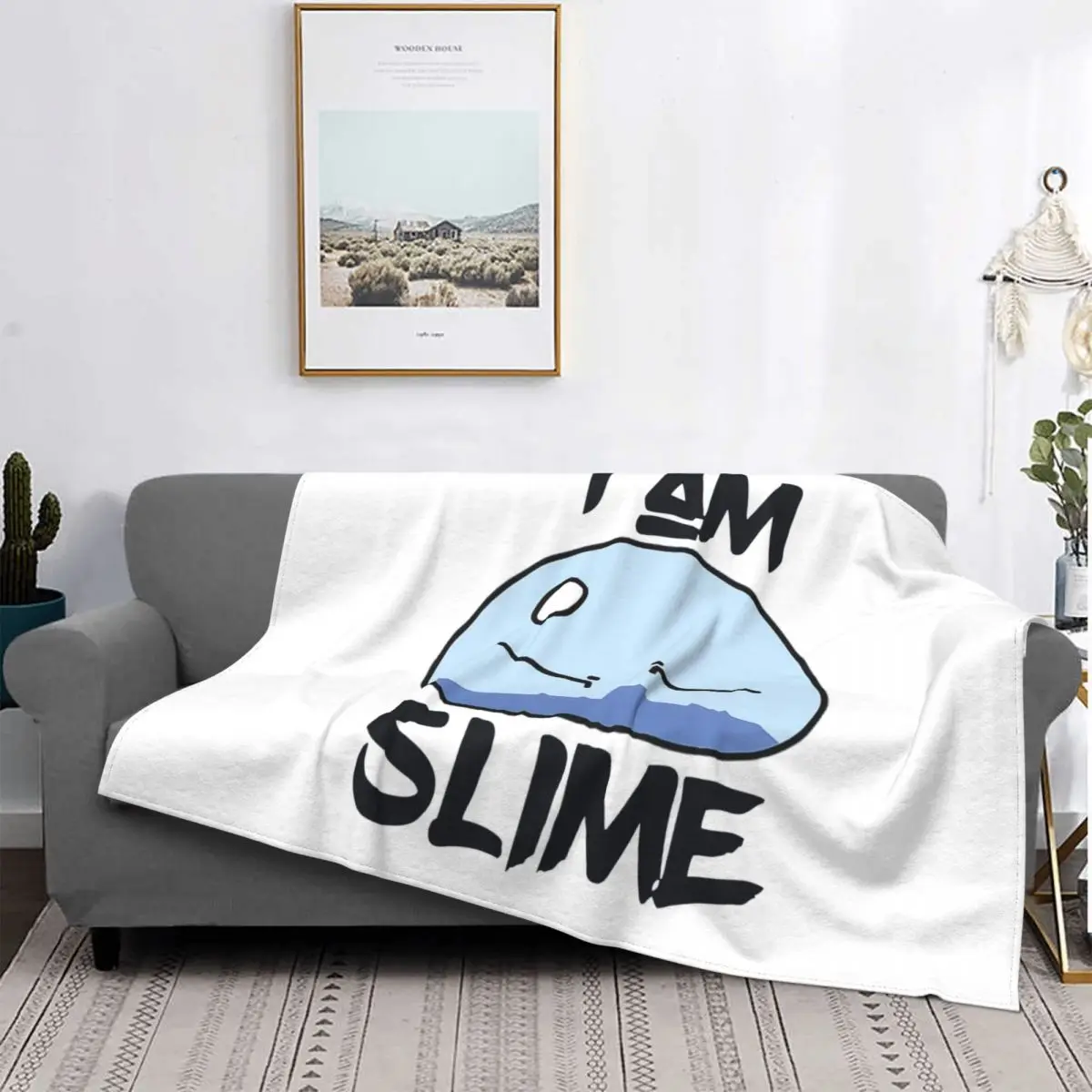 

That Time I Got Reincarnated As A Slime Blankets Fleece All Season Anime Portable Soft Throw Blanket for Sofa Car Bedspreads