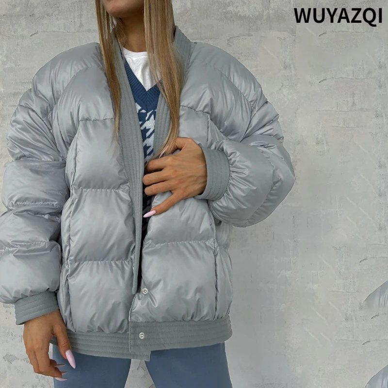 

WUYAZQI теплая Женская куртка с шелковой подкладкой куртка женская утепленная женская одежда с хлопковой подкладкой Зимнее пальто