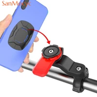 phone bracket for mtb bike scooter motorcycle handlebar stem support bike holder 360%c2%b0 rotatable for iphone security lock bracket