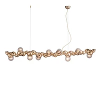 new design led caterpillar chandelier for living room restaurant hotel decor hanging light long pendant lamp interior lighting
